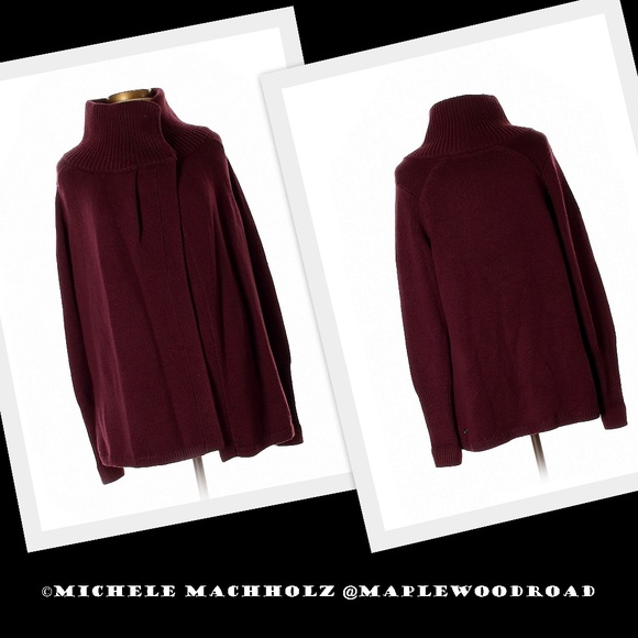 lululemon athletica Sweaters - Lululemon Karmic Cocoon Wrap Heathered Bordeaux